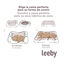 Leeby Cojín Acolchado Turquesa de Flores para perros, , large indicador imagen numero 6